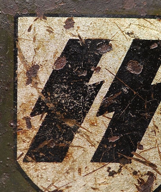 SS decal on an M35. This type of decal is referred as a 