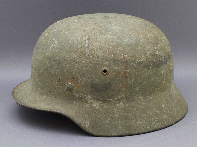 M35 EF68 repaint with green-gray rough textured paint.