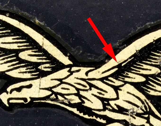 The picture above shows the dot on the line to the right wing mount. 