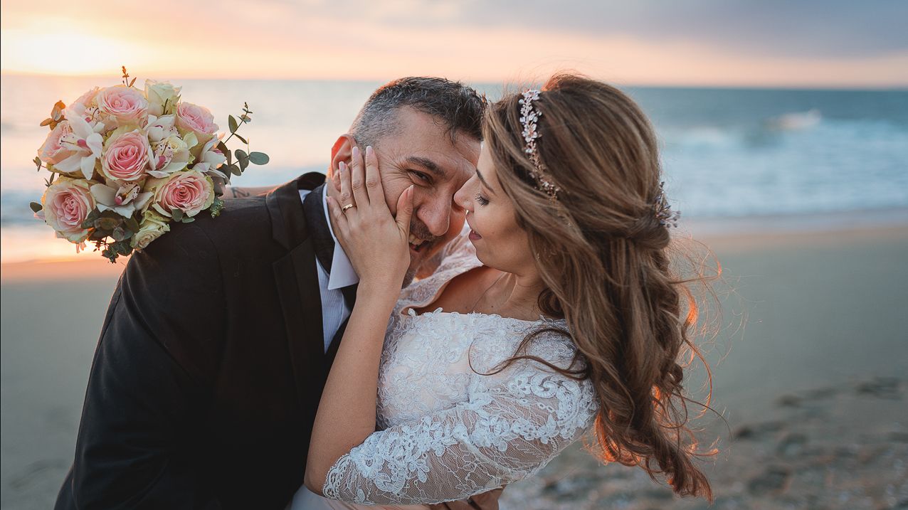 real wedding Toscana sea