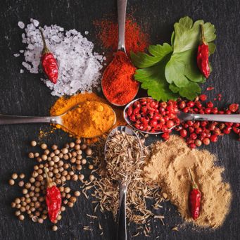 Le spezie food photography