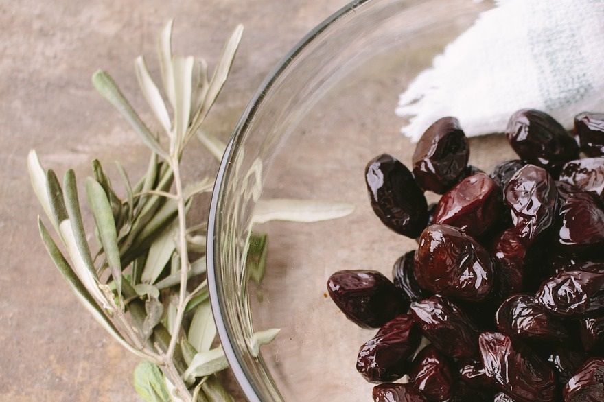 Start with pitted olives