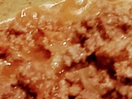 Browning beef. You can use turkey or chicken.