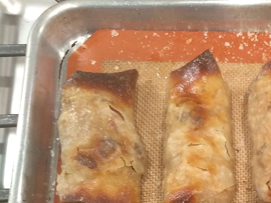 Bake eggrolls instead of frying