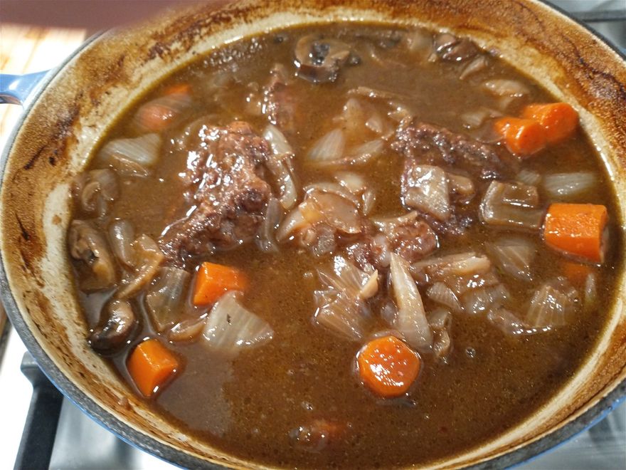 The meat is so tender - wish you can smell my kitchen....