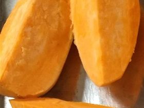 Sweet potatoes ready for butter, brown sugar, cinnamon, salt