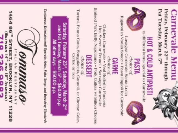 Here's the menu....