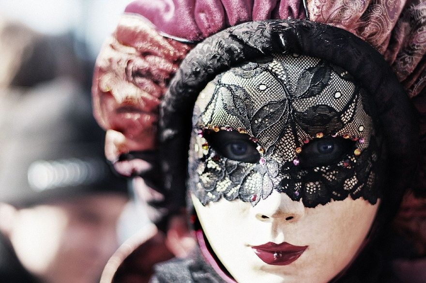 No relation.....Venice residents take Carnivale seriously.