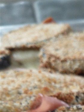 Feast your eyes on my eggplant sandwiches..