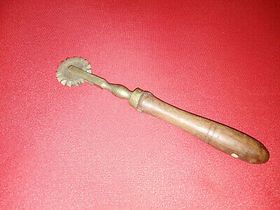 This tool was used to cut the dough