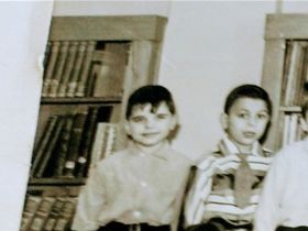 My kindergarten class picture. I'm the one second row on the right, second girl in with neckerchief. I loved my teacher, Mrs. Silverman.