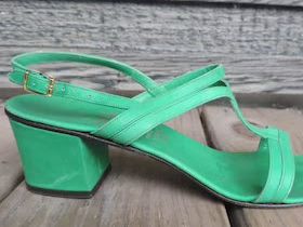 My favorite color shoe. Had these to go with myy green suit.