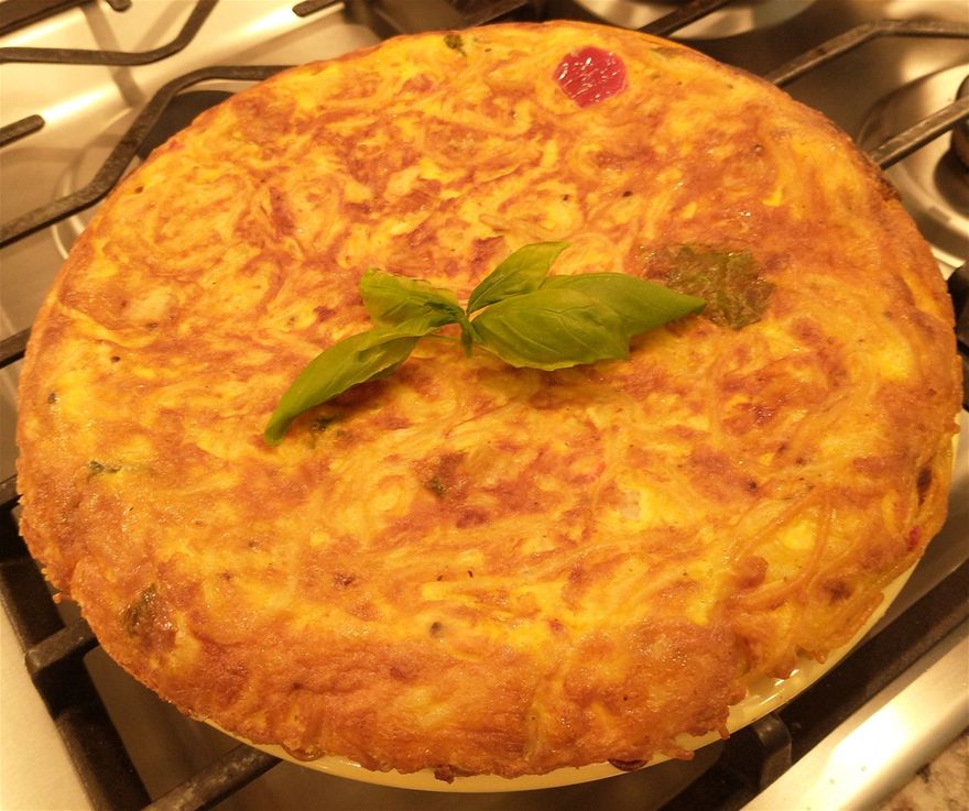 Spaghetti Pie ready to be served......