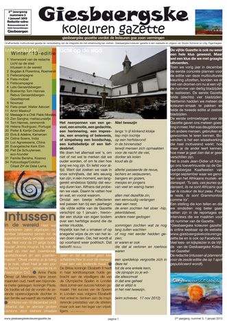 Giesbaergske Koleuren Gazette nr 5