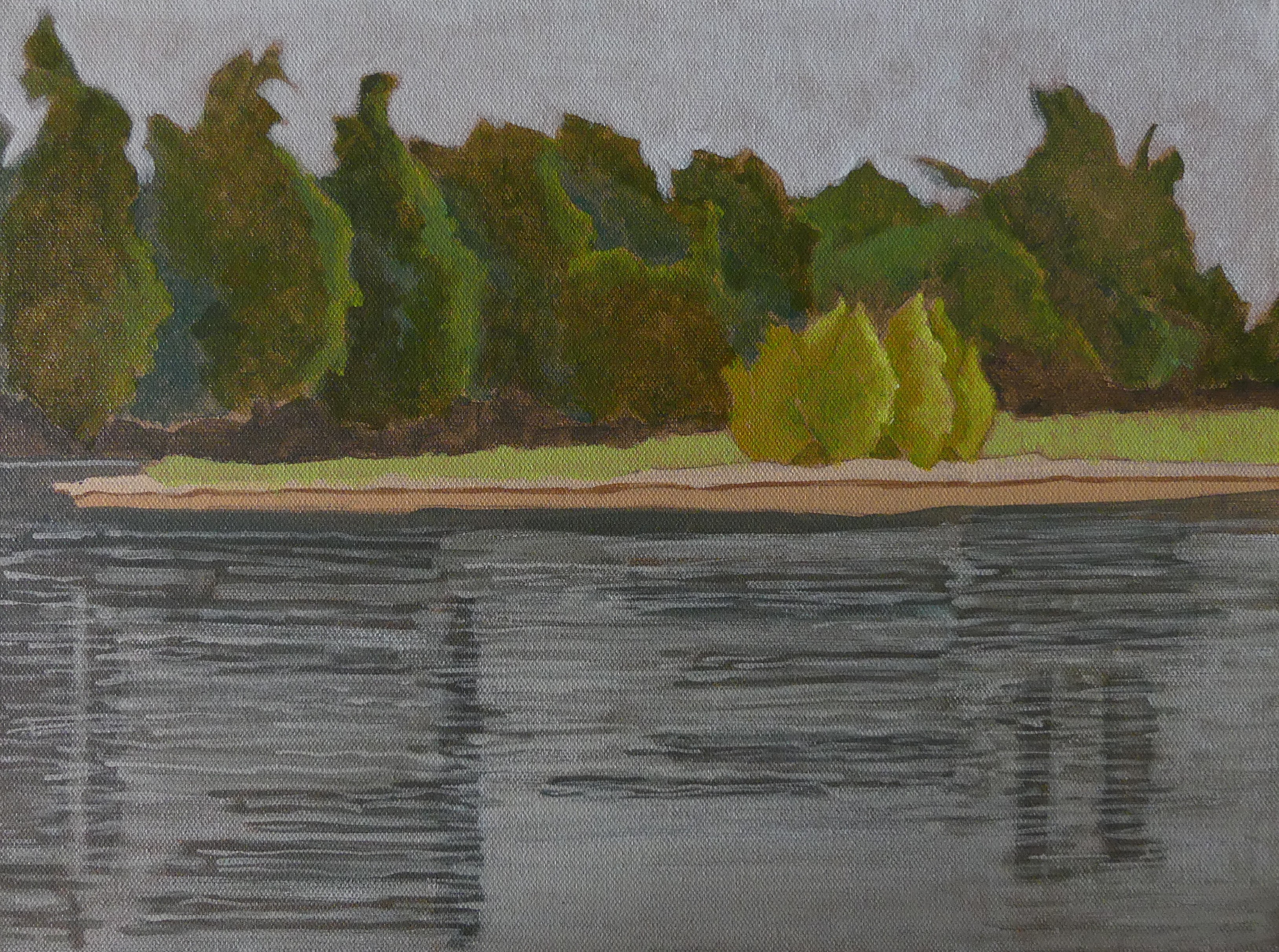 La Loire à Tours 1 2025 Acrylique sur toile 