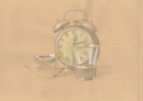 Réveil
2017
Crayon de bois et acrylique sur papier