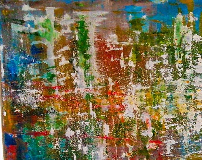 Giulia Cernetig - La città sul mare, Acrilico su tela 60X50