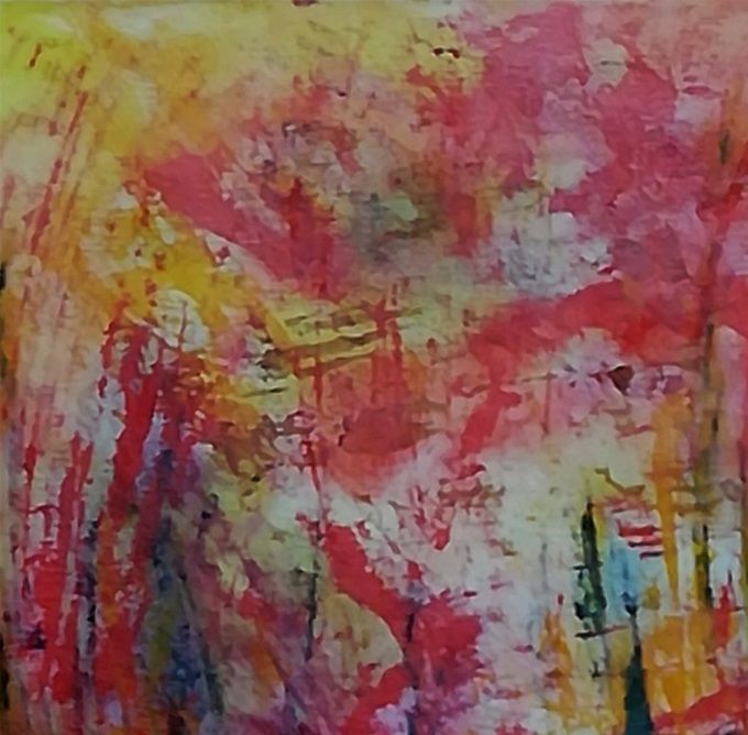 Giulia Cernetig - Il luogo inviolabile, Acrilico su tela 60x60