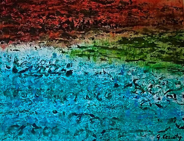 Giulia Cernetig - Mare d'Africa, Olio su tela 40x50