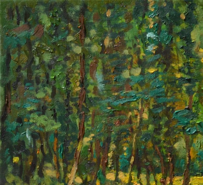 Goran Margetic, Am Rand des Waldes, 2006. Öl auf Leinwand, 46x50 cm