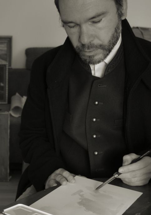 Im Atelier, Graz, Februar 2019. Copyright: freigegeben