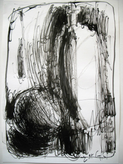 sketch, ink on paper