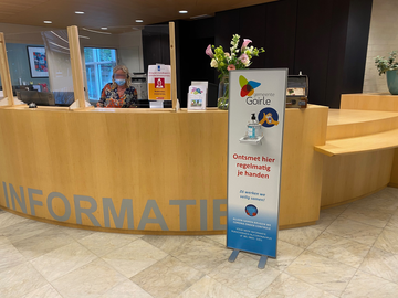 Gemeente Goirle balie met Desinfectiezuil