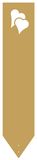 Grabstele Heart klein roh_Gold