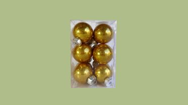 Julekugler 6 cm blank guld