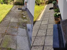 Verouderd terrras zo goed als nieuw