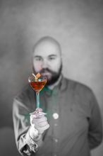 portræt, cocktail, drink