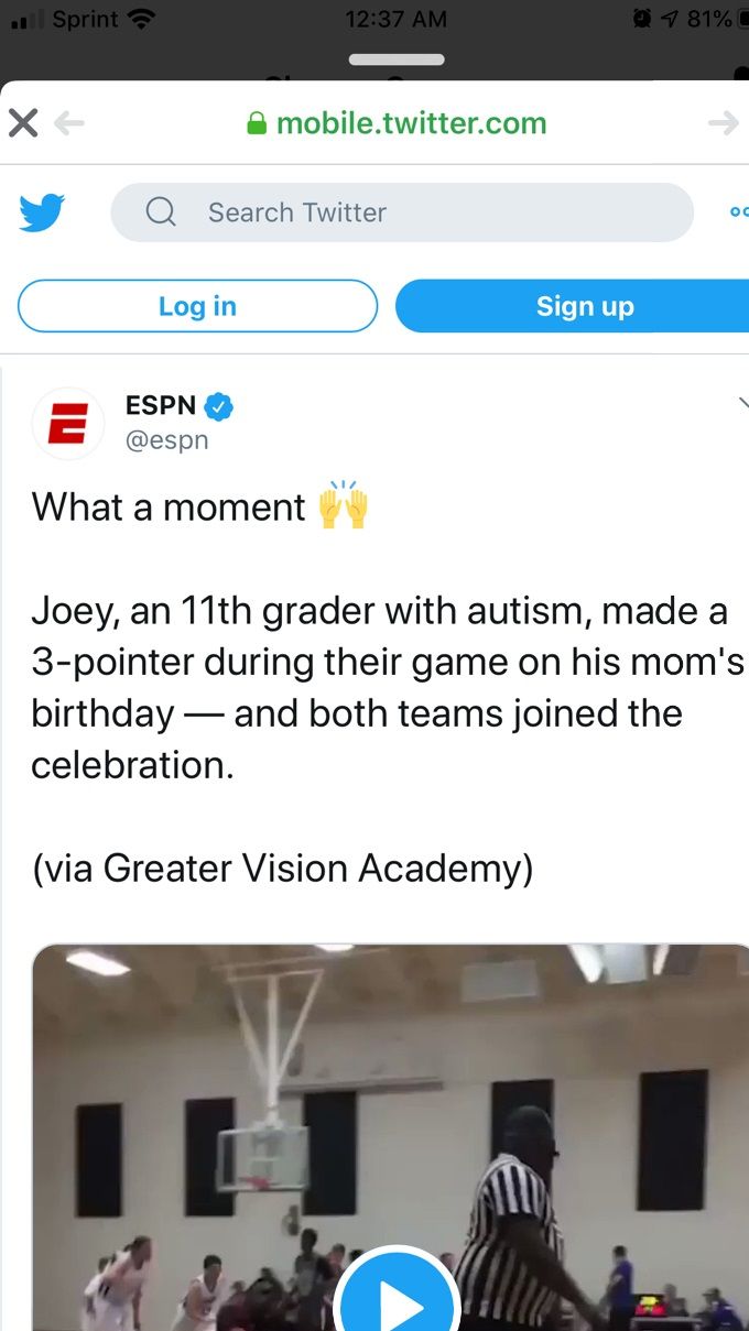 Joey's video on the GVA basketball team gets over 1.5 million views combined! 