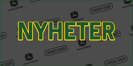 Ta del av större nyheter från Green Deer och John Deere
