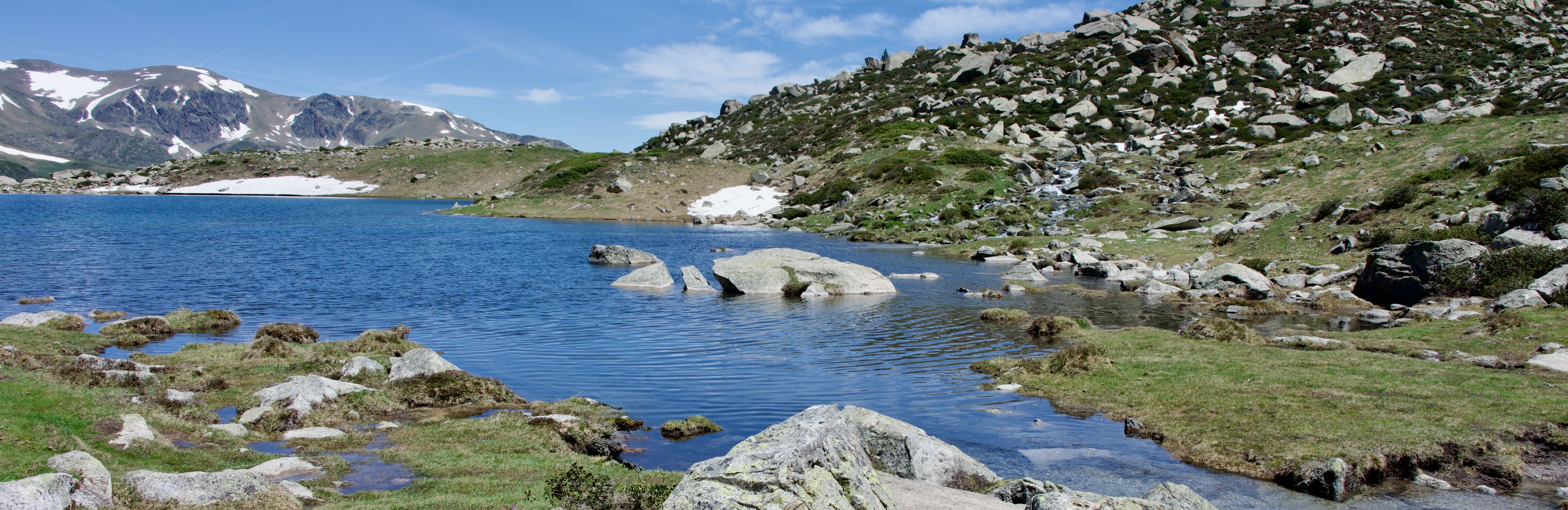 Estany de les Abelletes on the Andorra–France border in the Pyrenees.