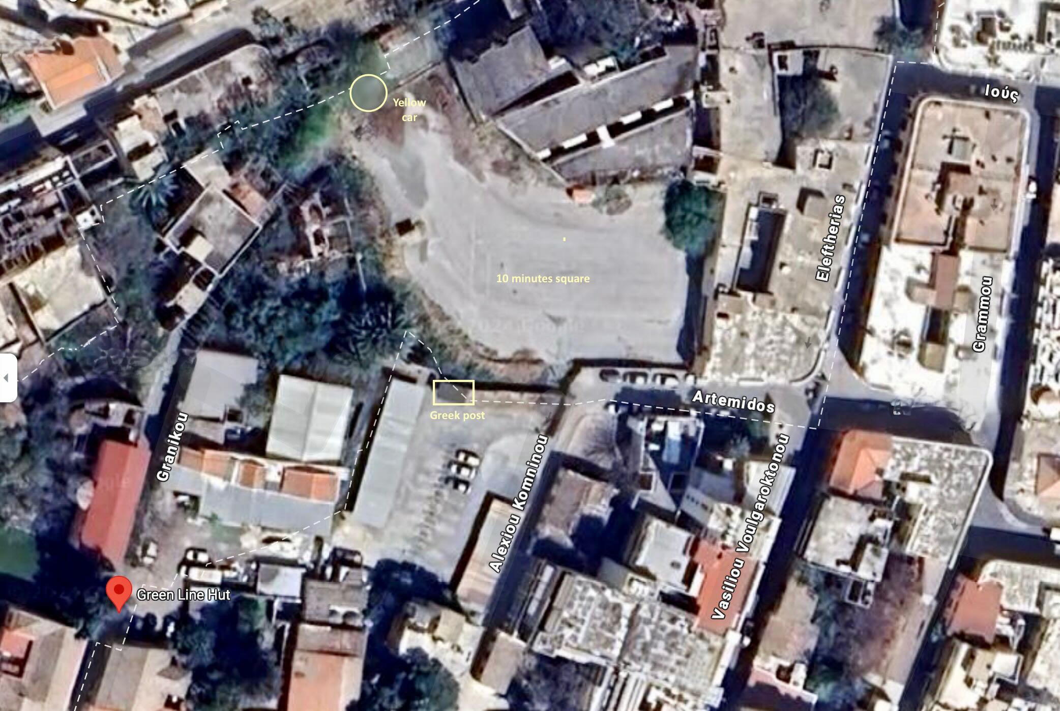 Yellow car Nicosia Cyprus