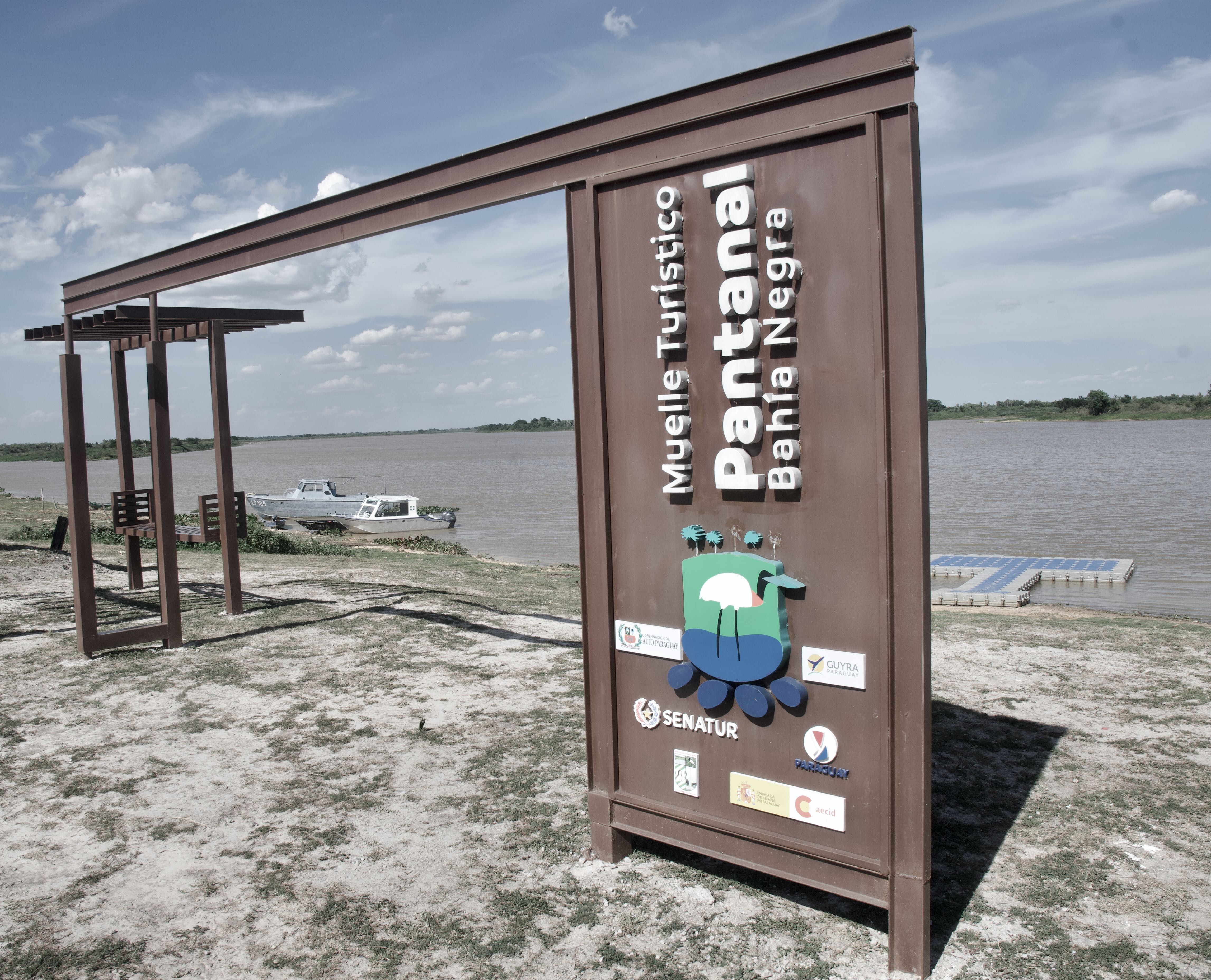 Bahía Negra, Paraguay with the BOBRPY tripoint marker and Pantanal landscape, reflecting local culture
