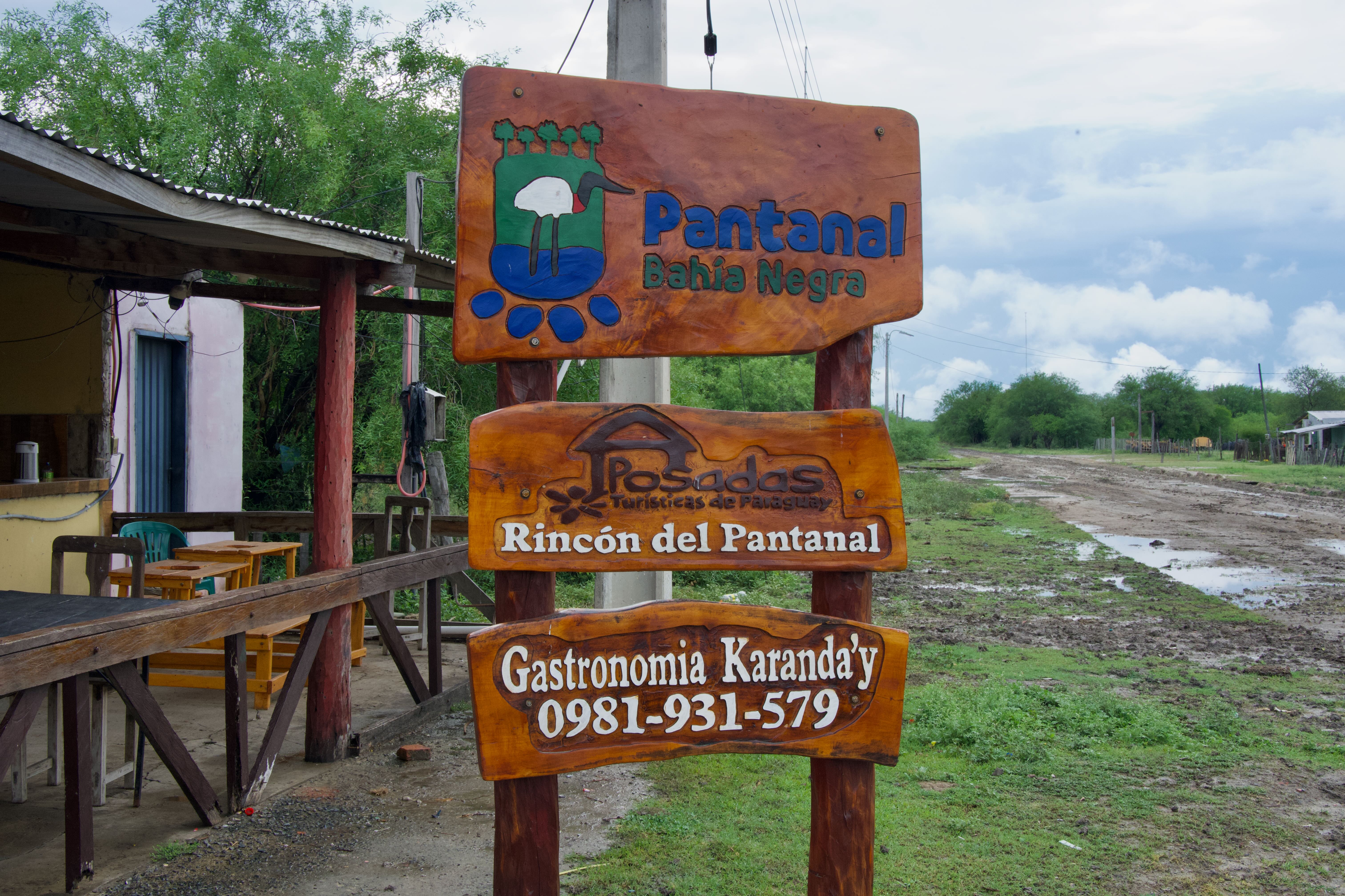 Bahía Negra, Paraguay with the BOBRPY tripoint marker and Pantanal landscape, reflecting local culture