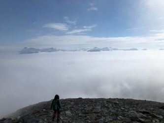Vi kom etter hvert over tåka