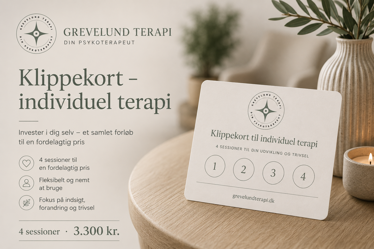 Klippekort til individuel terapi