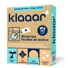 Klaaar gekleurde was