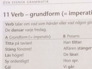Imperativ och presens