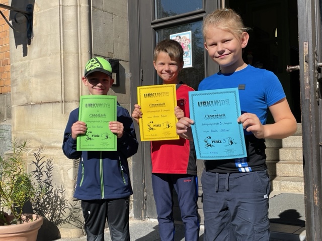 Die schnellsten Jungs der dritten Klassen