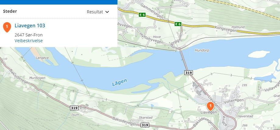 Stevneplassen. Liavegen 103, 2647 Sør-Fron. 
Følg E6 til Hundorp,ta av ved Dalegudbrands Gård(før Hundorp om du kommer sørfra og etter Hundorp om du kommer nordfra), følg veien over elva, over en rett strekke, ca 1km. På høre side vil du se et skilt med Gudbrandsdal Hundeklubb, ta av her kjør over en liten bro og da ser du plassen etterhvert.