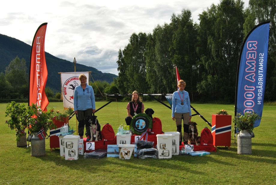 SPOR NM 2017
1. plass Kari Anne Lier Hansen m/NJCH NBCH Visterwood Ynni Du
2. plass Anita Helgesen m/NBCH Kiæråsens Zeppo
3. plass Liv Randi Lund m/NBCH Tunevannets Mai
GRATULERER :-) 