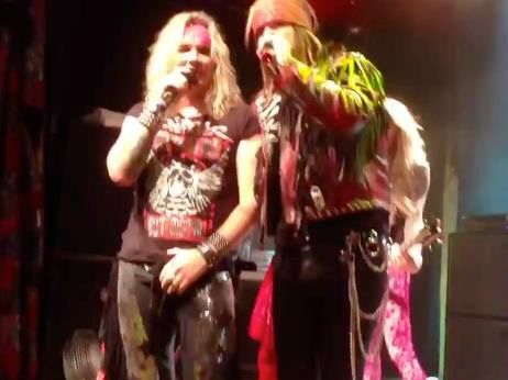 On stage with Steel Panther in Hollywood