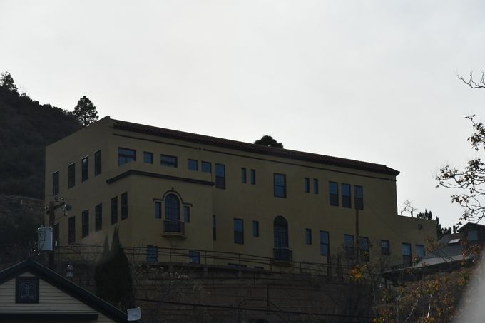 This is an antique hotel that was renovated.