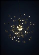 julelys 120led inne ute 230v "Fyrverkeri"