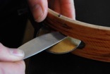 Removing pin with a blunt knife