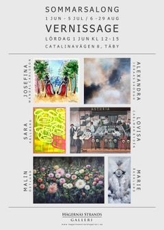 Inbjudan Vernissage 1 Juni 2024 Sommarsalong 50x70