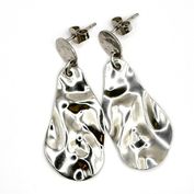 Stainless hamrad silver